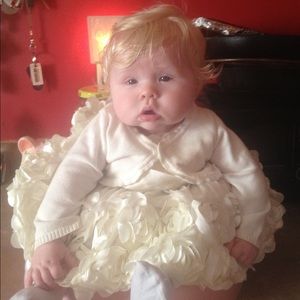 Bonnie Baby Girls' Mesh Bubble Dress